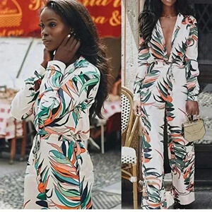 2 for $15 Women Floral Jumpsuit - Vacation cruise . Size XS white and green -